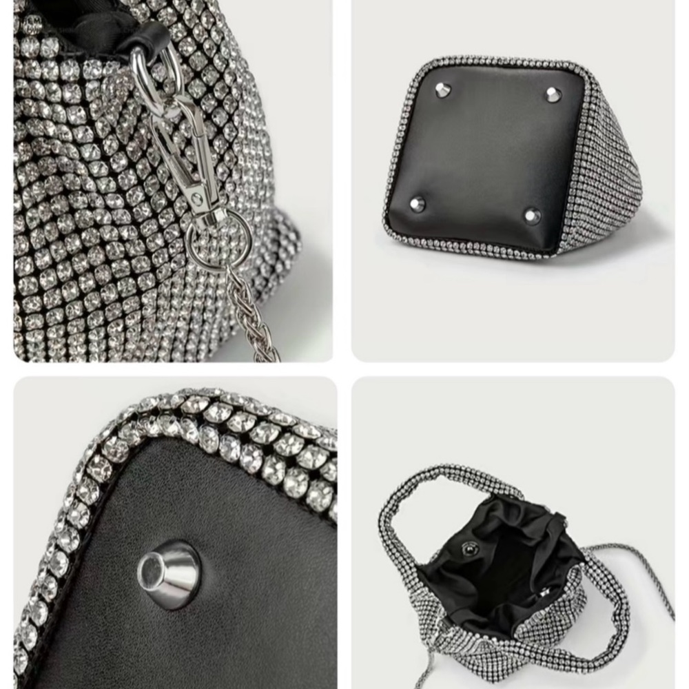 Sliver Rhinestone Bag/Crossbody - Picture 4 of 16